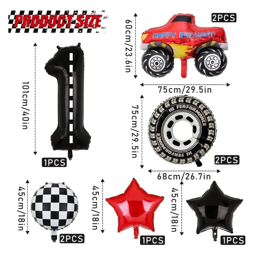 Truck 1st Birthday Balloon Decoration Set – New
